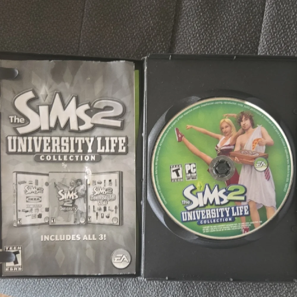 The Sims 2 University Life Collection PC Game Rare!!